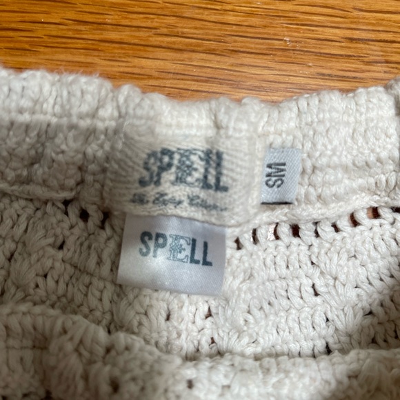 Spell Vintage Smokey Joe White Crochet Women Shorts - Picture 4 of 5